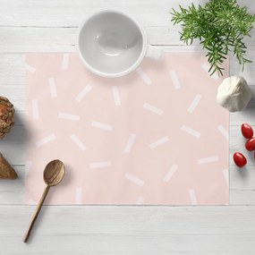 Biante Dekoračné prestieranie na stôl PM-062 Konfety na pastelovo lososovom 35x45 cm