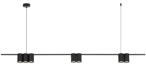 Luster na lanku GENESIS 7xGU10/8W/230V čierna