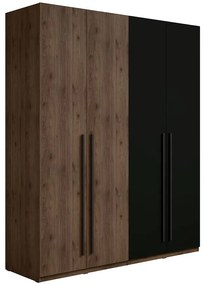 Skriňa Wenecja 20 orech elegant/čierna onyx