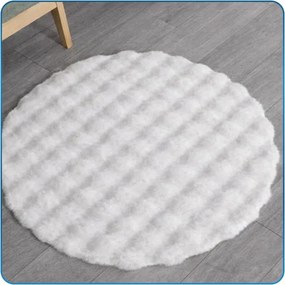 Koberec Rabbit Bubble biely kruh