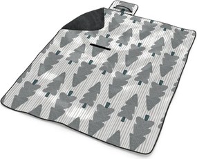 Sablio Plážová deka Sivé stromčeky: 200x140 cm