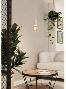 Eglo 900798 - Luster na lanku POZUETA 1xE27/40W/230V biela