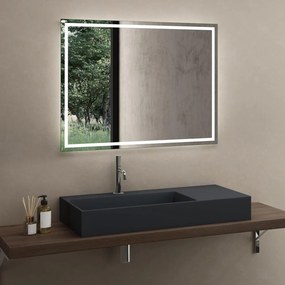 Rea Archi, umývadlo na dosku z konglomerátu 900x480x130 mm, ľavá verzia, šedá matná, REA-U4304