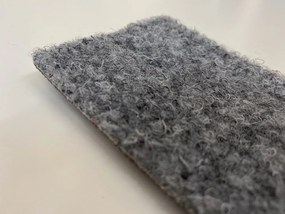 Vebe Metrážny koberec Santana 14 sivá s podkladom resine, záťažový - Bez obšitia cm