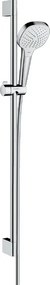 Hansgrohe Croma Select E, Vario sprchová sada so sprchovou tyčou 90 cm, biela/chrómová, HAN-26592400