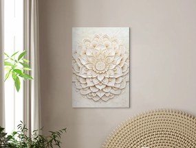 drevko |  Mandala na stenu Biely kvet pokoja