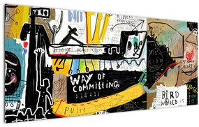 Obraz - Graffiti (120x50 cm)