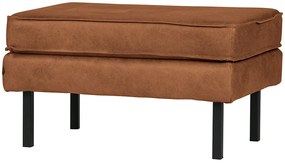 BePureHome Rodeo kožený ottoman - Koňak