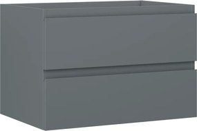 Mexen Orio, kúpeľňová skrinka 70 cm, 2 zásuvky, grafitová matná, 91A10-07047-2-BFF66