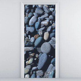 Fototapeta na dvere - Plážové okruhliaky (95x205cm)