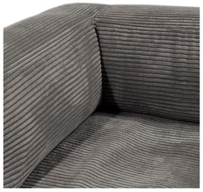 Tmavosivý menčestrový sedací vak MooG – SLOWDOWN