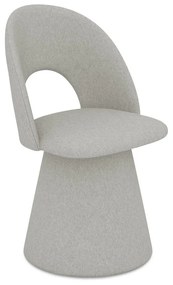 Svetlosivé čalúnené jedálenské kreslo Kalo – Makamii