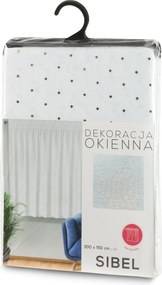 ZÁCLONA NA PÁSKE SIBEL 300X150 CM BIELA