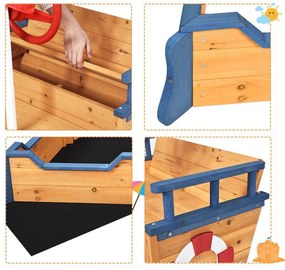 Pieskovisko v tvare pirátskej loďky