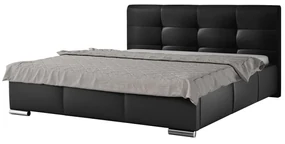 Posteľ Landron, Rozmer postele: 180x200, Dostupné poťahy: ekokoža Soft 011 (čierna)