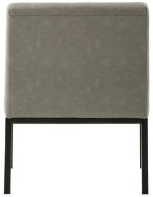 furniture-nabytek.cz - Čalúnená stolička Wingston XXL, nosnosť 250 kg, umelá koža / kov, šedozelená