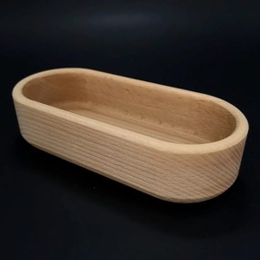 AMADEA Drevená miska ovál, masívne drevo, rozmer 18x8x4, 5 cm
