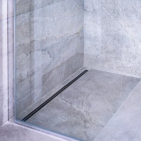 Laveo Sprchový odtokový žľab Slim 80 cm - COS_280D, nerez brúsená