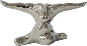 Dekoračná soška Postava, strieborná%