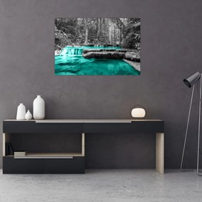 Obraz - Zimná rieka (90x60 cm)