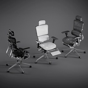 Ergonomické kreslo Diablo V-Master, čierno-biele