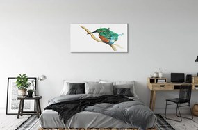 Obraz na plátne Farebné maľované papagáj 125x50 cm