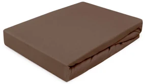 JERSEY PRESTIERADLO 030 120X200 CM HNEDÉ