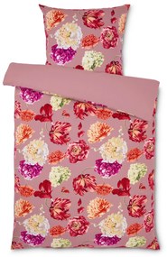 Flanelová posteľná bielizeň, štandardná veľkosť, ružová