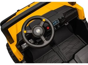 Elektrické autíčko CAT 60W/7500 mAh žltá/čierna + DO