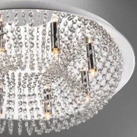 Krištáľ stropové svietidlo LUXERA 32319 RHODIA Ø60