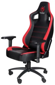 Herná stolička Marvo Classic – čierna / červená, nosnosť 150 kg