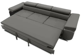 Trojmiestna rozkladacia sedačka RIGATTO svetlosivá