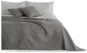 Sivý obojstranný pléd z mikrovlákna DecoKing Axel, 240 × 260 cm