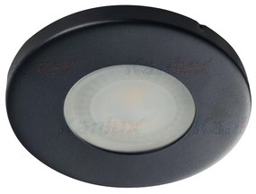 KANLUX Podhľadové bodové osvetlenie MARIN, 1x GX5,3, 35W, IP44, 85mm, guľaté, čierne