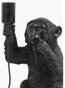 Čierna stolová lampa (výška 34 cm) Monkey - Light &amp; Living