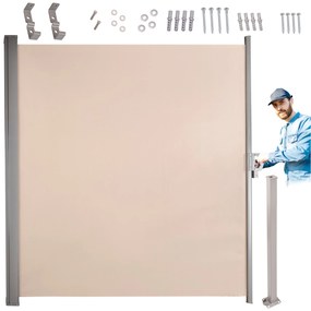 Markíza na bočnú terasu LUARO 180 x 400 cm béžová