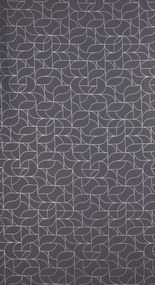 ZÁVES NA KRÚŽKOCH EVI 140X250 CM STRIEBORNÁ