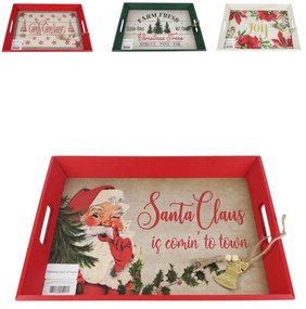 Vianočný drevený podnos CHRISTMAS - viac variantov Varianta: Joy