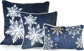VIANOČNÁ DEKORAČNÁ OBLIEČKA NA VANKÚŠ CAROL02 60X60 CM VZOROVANÁ