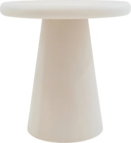 Okrúhly konferenčný stolík Clav 45 cm - béžový