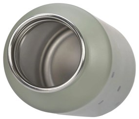 Antikorová fľaša na pitie - Happy Prints light olive