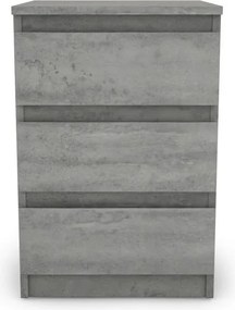 Skrinka/vysoký nočný stolík Carlos 403S, šedý beton