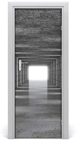 Samolepiace fototapety na dvere Tunel z tehál 75x205 cm