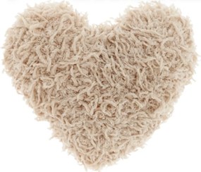 Dekoratívny vankúšik ROMEO HEART 45x45 cm, béžový