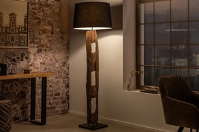 Stojacia lampa Big Bow 170-180cm ľanová čierna