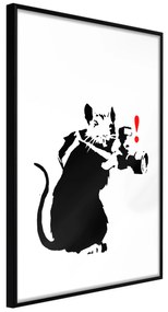 Artgeist Plagát - Rat Photographer [Poster] Veľkosť: 40x60, Verzia: Zlatý rám s passe-partout