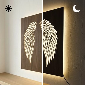 SENTOP | LED drevený obraz – Anjelske krídla | Podsvietená nástenná dekorácia od | SENTOP LED0501