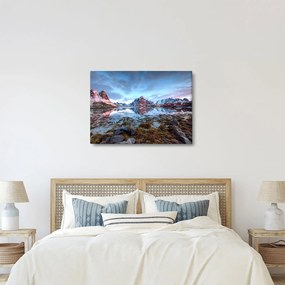 Obraz - Východ slnka nad Reine (70x50 cm)