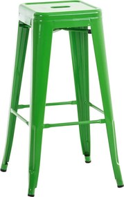 Kovová barová stolička Josh Farba Zelená