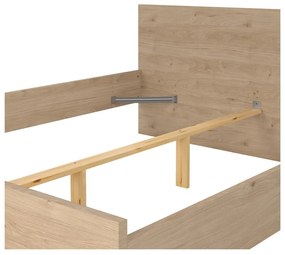 Dvojlôžková posteľ v dekore duba v prírodnej farbe 160x200 cm Naia – Tvilum